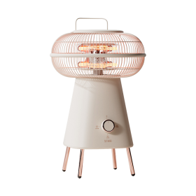 small sun heater practical and comfortable apricot white.   360Â° wide Angle speed heating stove chat good time