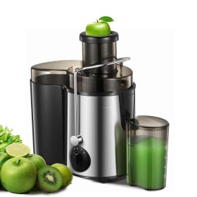 Juicer Machines Vegetable and Fruit with 3-Speed Setting; Upgraded Version 400W Motor Quick Juicing; Juicing Recipe Included