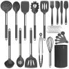 Silicone Cooking Utensil Set; 30 Pcs Kitchen Utensils Cooking Utensils Set; Food Grade Silicone Spatula Set; BPA-Free; Non-stick Heat Resistant Silico