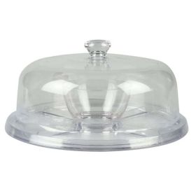 Better Homes & Gardens 12.25 in Round Acrylic Everyday Cake Stand, Clear