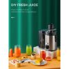 Juicer Machines Vegetable and Fruit with 3-Speed Setting; Upgraded Version 400W Motor Quick Juicing; Juicing Recipe Included