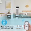 3-in-1 Portable Evaporative Cooler Fan Humidifier w/ Remote Control;  12H Timer;  3 Wind Speeds;  3L Water Tank