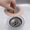 1pc; Anti-clogging Floor Drain; Sink Strainer; Silicone Kitchen Accessories; Bathroom Shower Drain; Wheat Straw Sewer Hair Filter; Random Color