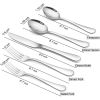 Silverware Set; 45 Piece Stainless Steel Flatware Cutlery Set Service for 9; Include Knife Fork Spoon; Stylish Mirror Finish; Dishwasher Safe Perfect