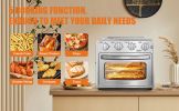 Geek Chef Air Fryer Toaster Oven Combo;  4 Slice Toaster Convection Air Fryer Oven Warm;  Broil;  Toast;  Bake;  Air Fry;  Oil-Free;  Accessories Incl