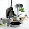 15 Pc Cookware Set - Silver Aluminum Nonstick