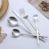 Silverware Set 40 Pieces; Stainless Steel Flatware Set Cutlery Set Utensil Sets Service for 8