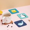 Cartoon Animal Silicone Trivet Set (4pcs Set; 2 Of 6in & 2 Of 3.35in) Heat Resistant & Waterproof Kitchen Coasters; Hot Dish Pads; Cooking & Serving A