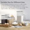 Kitchen Food Storage Container Set; Kitchen Pantry Organization and Storage with Easy Lock Lids; 8-Pack