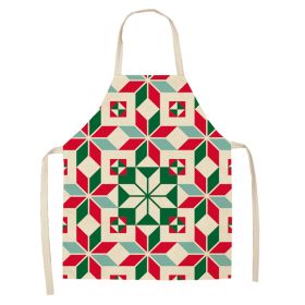 Christmas Style Apron Stain-resistant Sleeveless Apron (Option: Style 15-68to55)