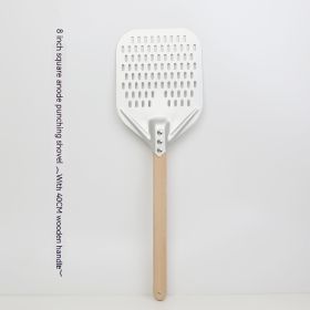 8-inch 10-inch Square Punching Pizza Shovel (Option: Wooden handle-8inches)