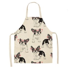 Cartoon Puppy Sleeveless Apron Home Daily Use (Option: W 02507-47x38cm)