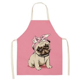 Cartoon Puppy Sleeveless Apron Home Daily Use (Option: W 02517-47x38cm)