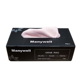 Kitchen Boxed Removable Thickened Water-absorbing Quick-drying Rag (Option: Pink Rag-22x 22cm 20 Drawers)