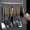 Kitchen Utensils Set 37 Pieces; Stainless Steel Cooking Utensils Set; Kitchen Gadgets Cookwarewith Hooks For Hanging Kitchen Tool Set