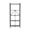 3/4/5-Tier Foldable Shelf;  Heavy Duty Metal Rack Storage Shelving Units with Wheels;  for Home Office Kitchen Garage