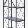 3/4/5-Tier Foldable Shelf;  Heavy Duty Metal Rack Storage Shelving Units with Wheels;  for Home Office Kitchen Garage