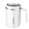 1pc Stainless Steel Cups With Lid; 16 Oz 304 Stainless Steel Tumblers Durable Coffee Mug With Splash Proof Sliding Lid; Drink With Lid Open; Non-Insul